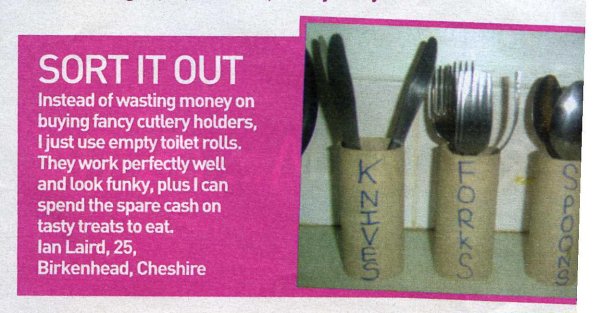 Would you keep your cutlery drawer next to the toilet? This crafty kook would!